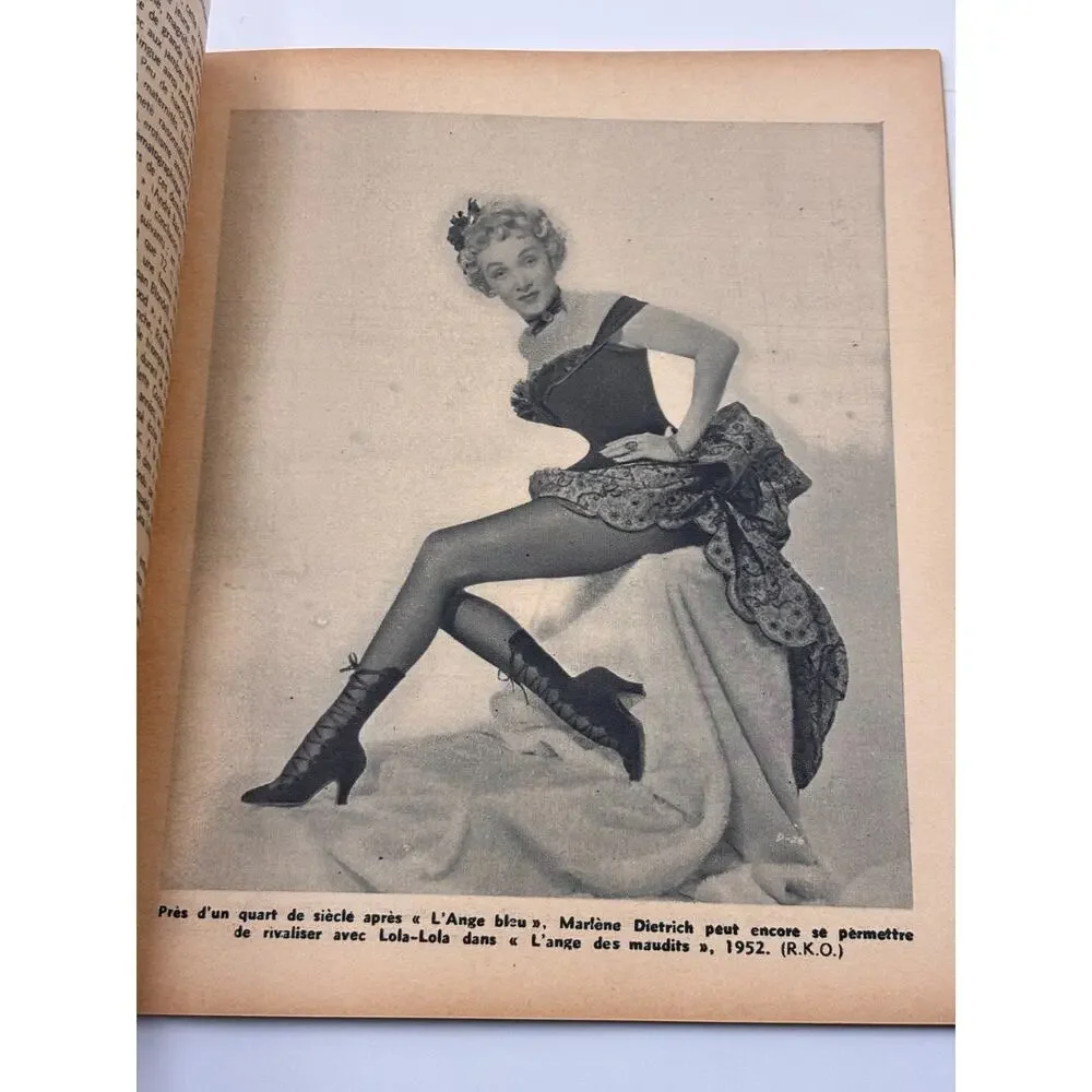 Enquetes Cinema et Sexualite Vintage French Magazine 1950s Martine Carol Pin Up